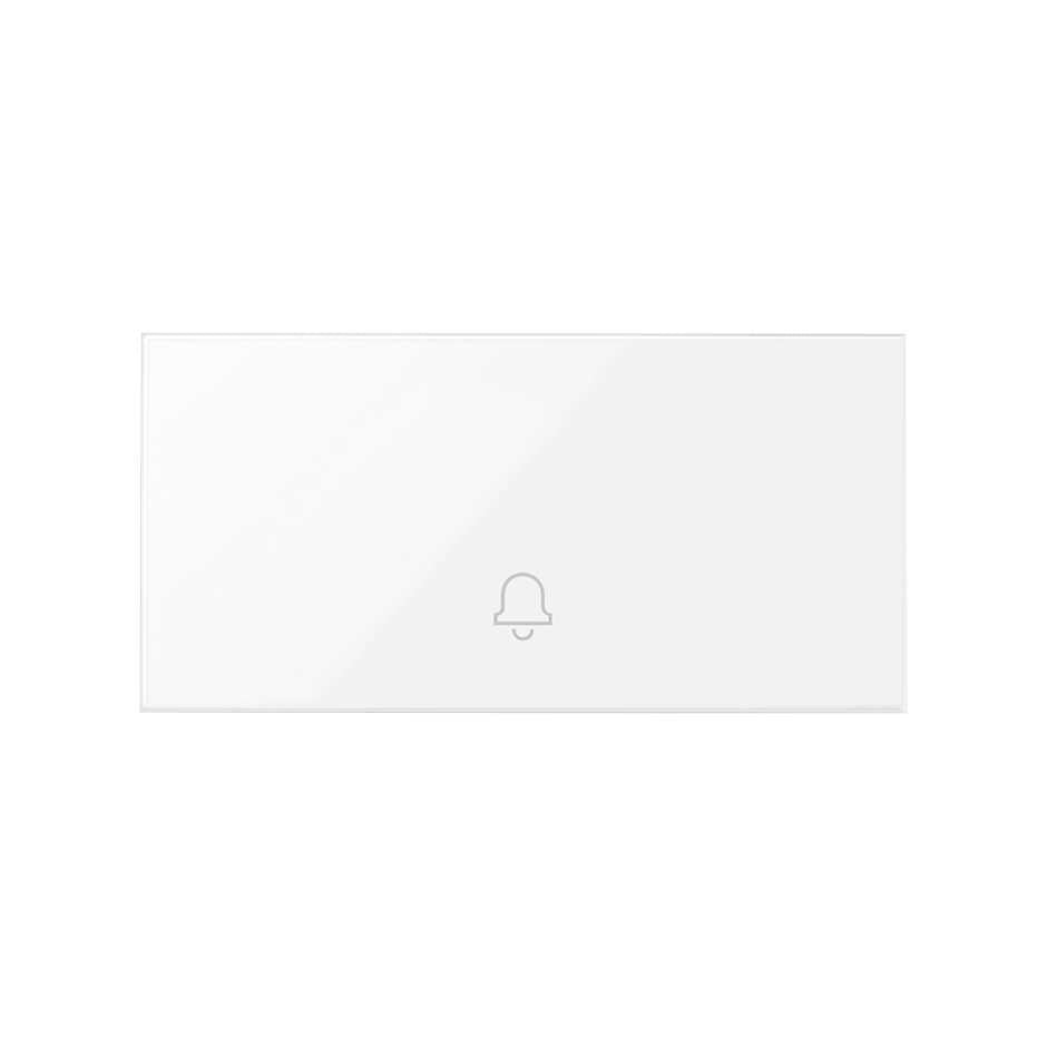 10000017-130 - Tecla individual con grabado campana para pulsador blanco brillante Simon 100
