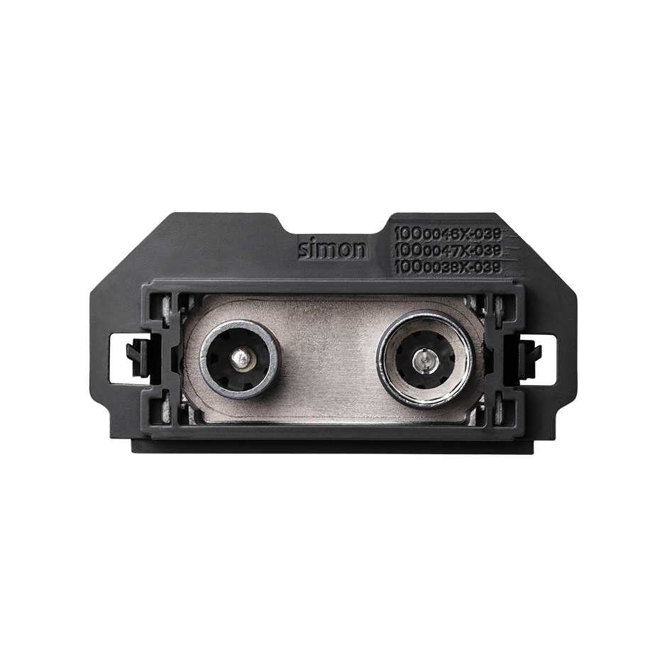 10000467-039 - Toma de señal modular R-TV+SAT intermedia Simon 100