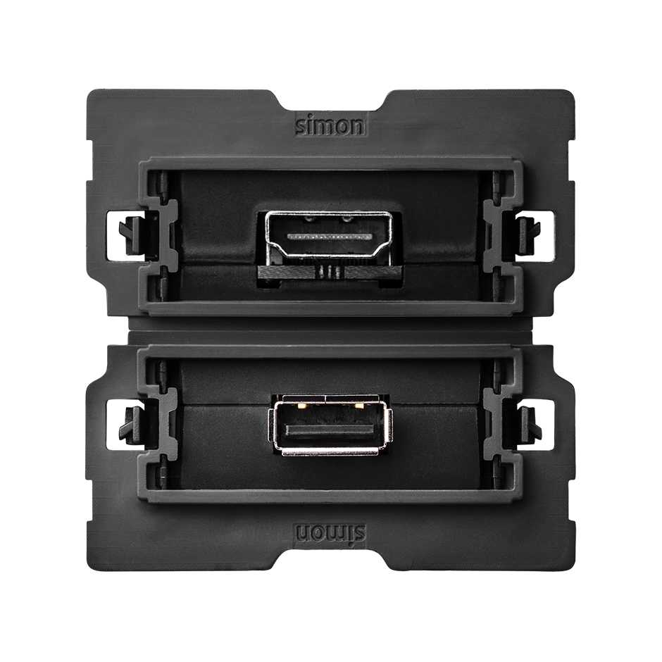 10000563-039 - Conector HDMI V1.4 + conector USB 2.0 tipo A Simon 100