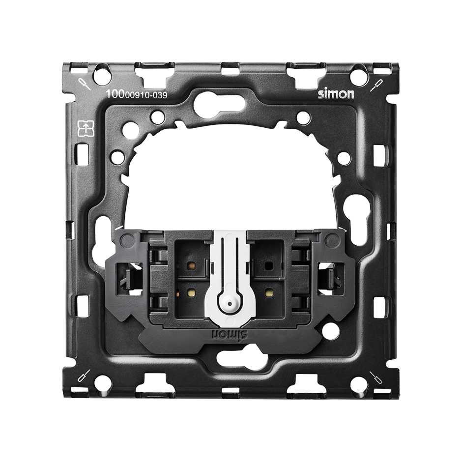 10010101-039 - Kit back horizontal para 1 elemento con 1 conmutador pulsante Simon 100