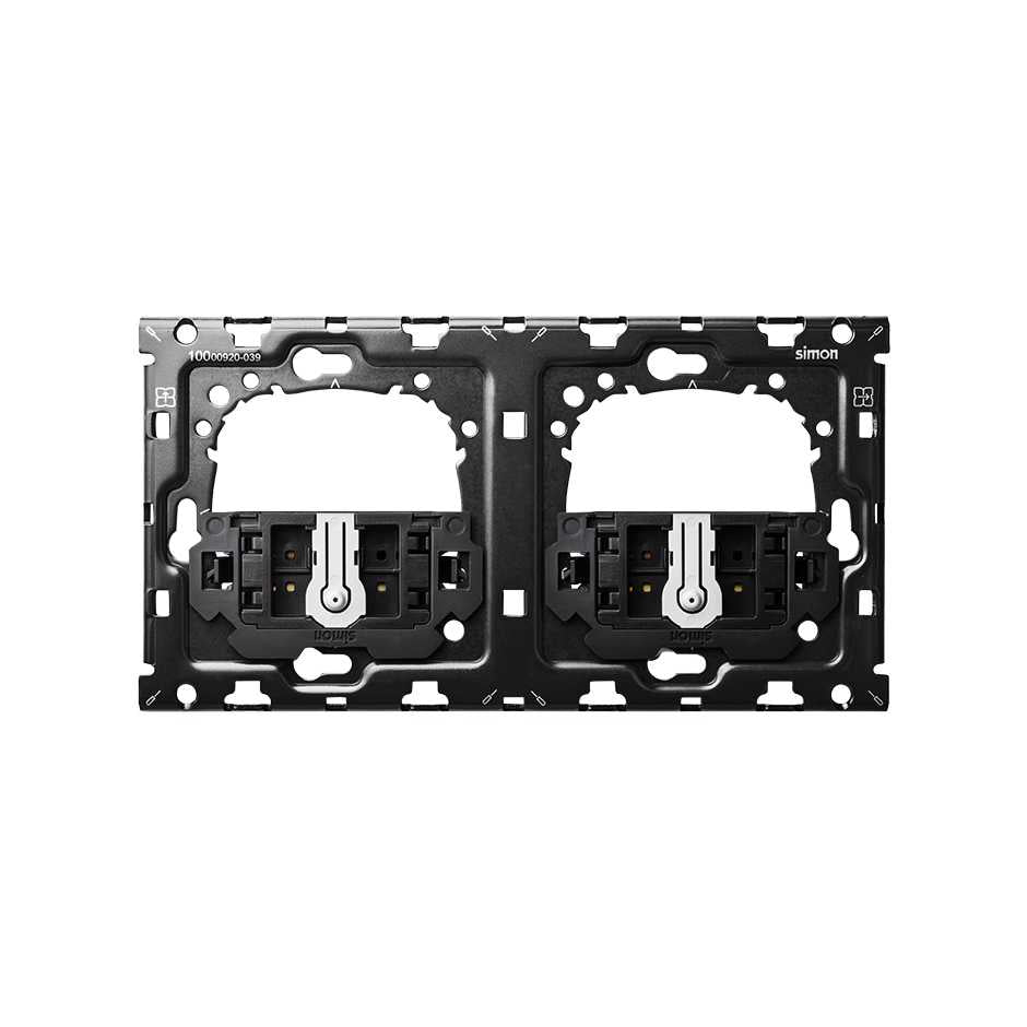 10010201-039 - Kit back horizontal para 2 elementos con 2 conmutadores pulsantes Simon 100