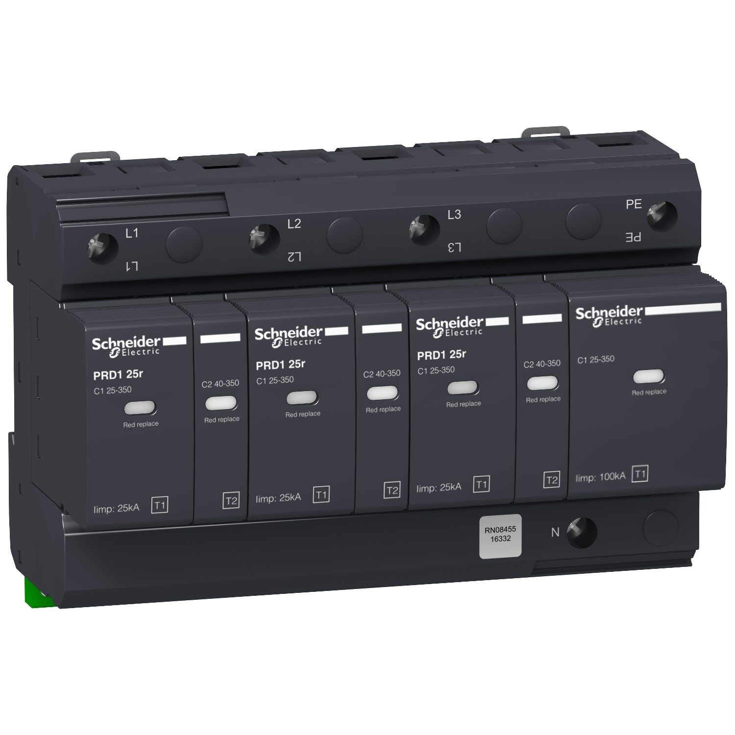 16332 - Protector Sobretensiones Transitorias PRD1 25kA 3P+N