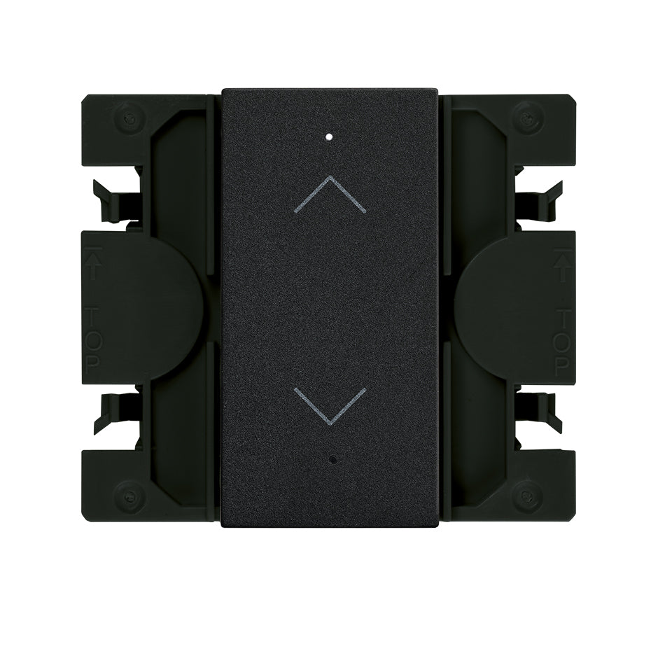 21001133-098 - Interruptor master para persianas Simon iO de tecla estrecha negro mate Simon 270