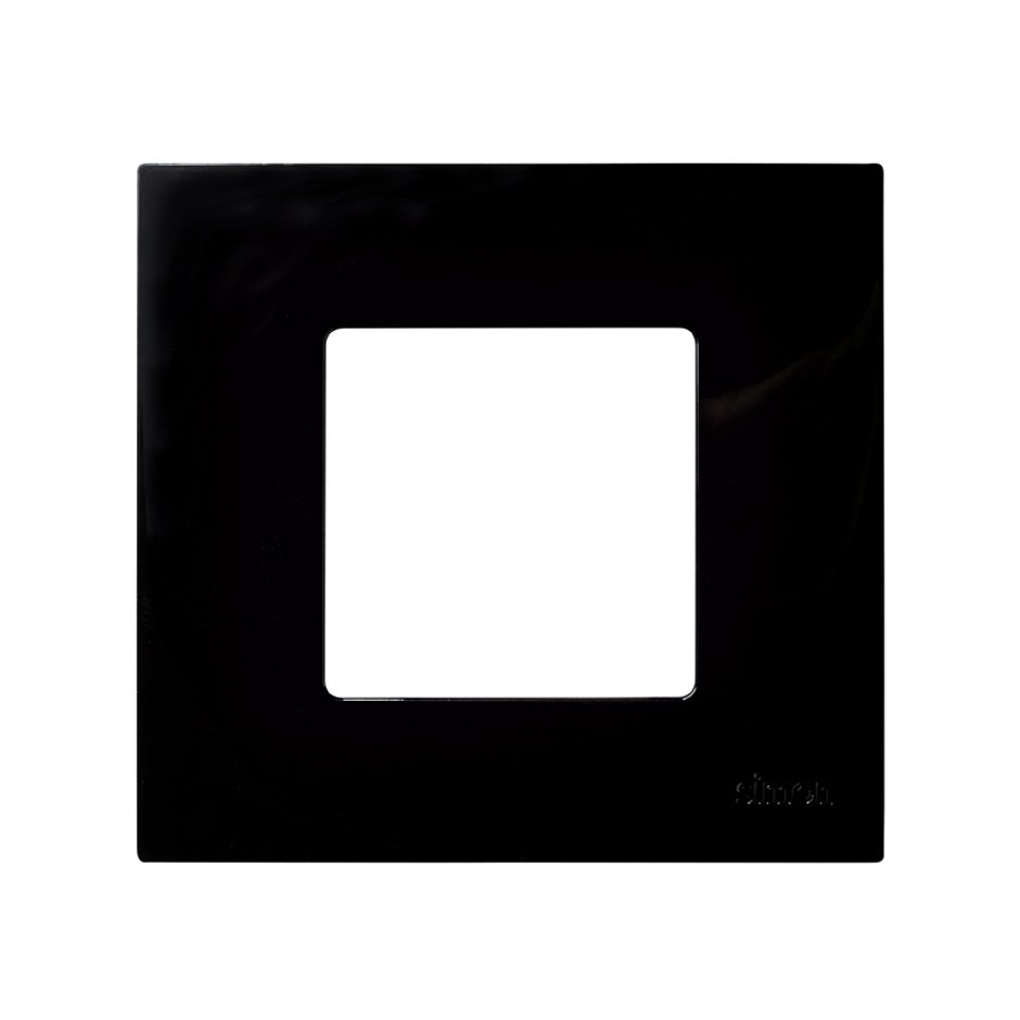 2700617-071 - Funda intercambiable para marco 1 elemento negro Simon 27 Play