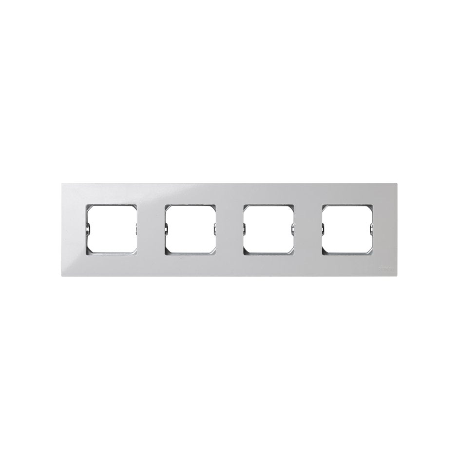 2700640-030 - Marco compacto para 4 elementos blanco con bastidor Simon 27 Play