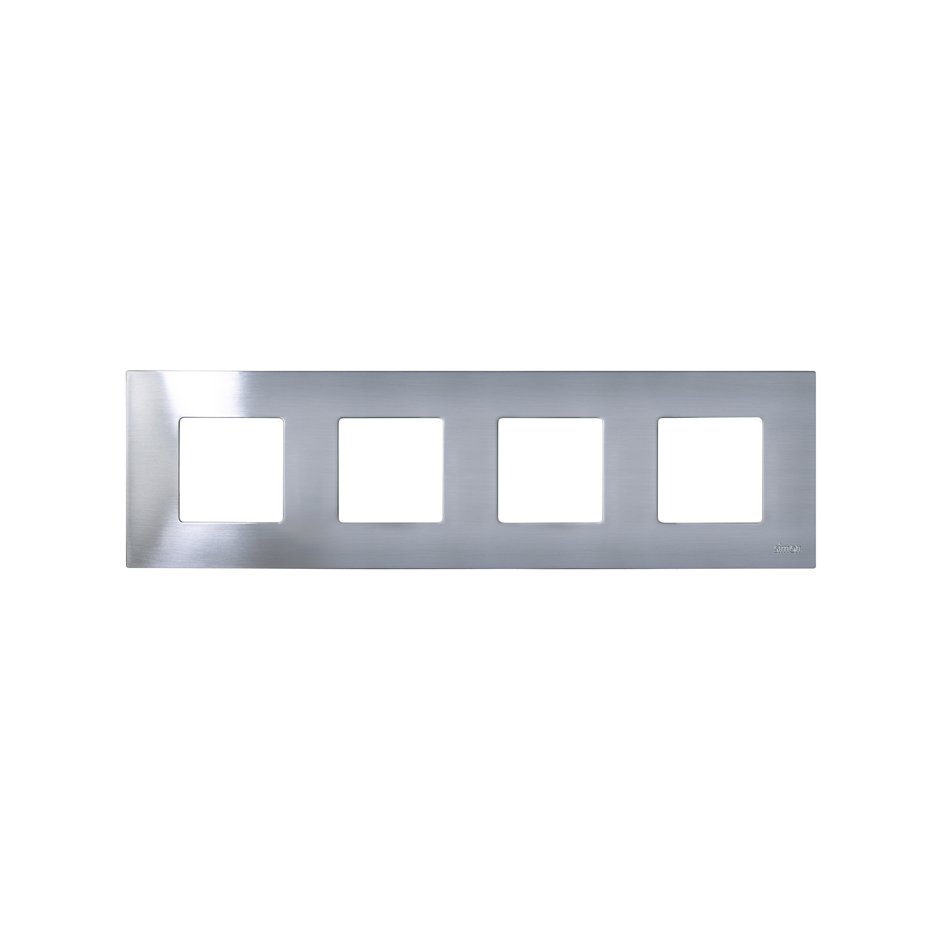 2700647-042 - Funda intercambiable para marco 4 elementos inox Simon 27 Play