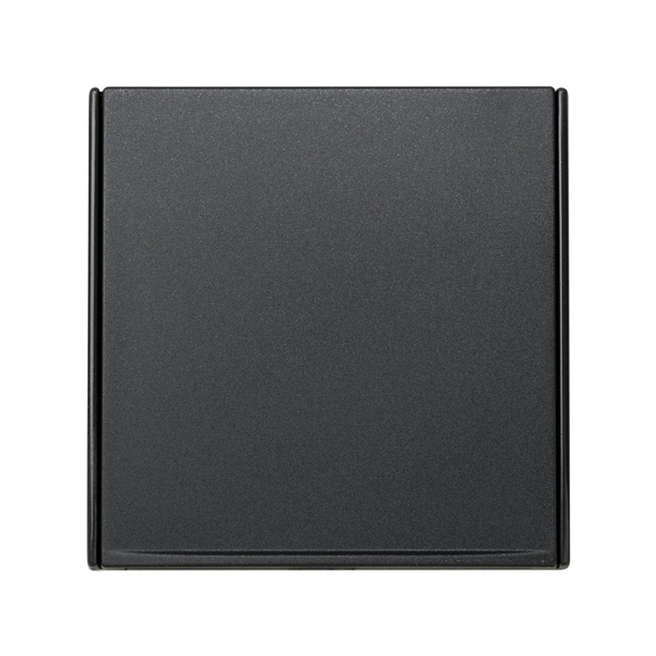 2700679-038 - Pieza intermedia con tapa abatible para 1 elemento grafito Simon 27 Play