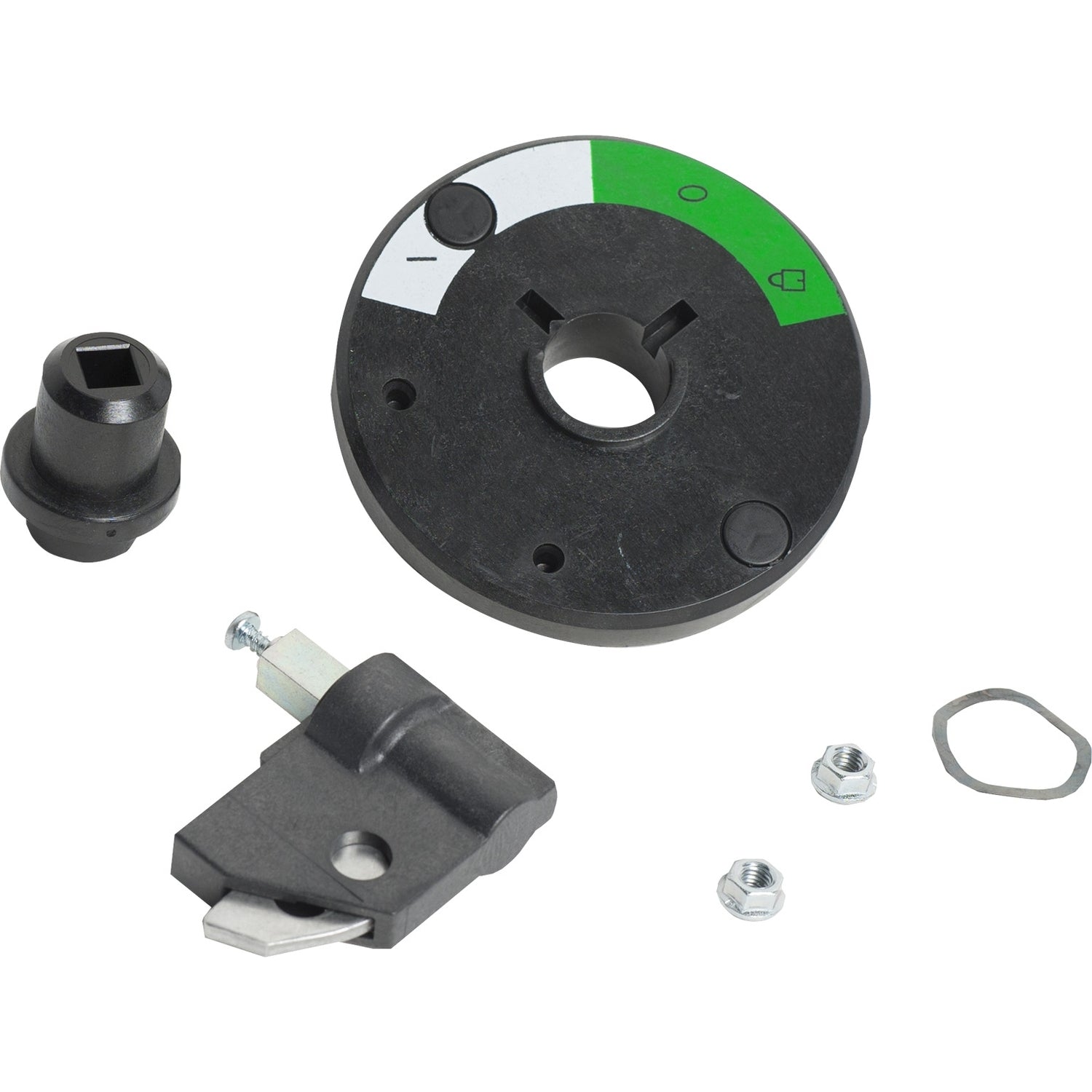 27048 - Maneta Mando rotativo frontal lateral C60 / 120 y NC45 / 100 / 125 - empuñadura negra Schneider