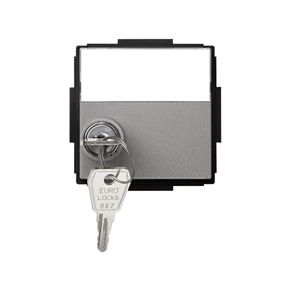 2705091-063 - Tapa abatible con llave para artículos modulares de las diferentes series gris esmeril Simon 27 Scudo