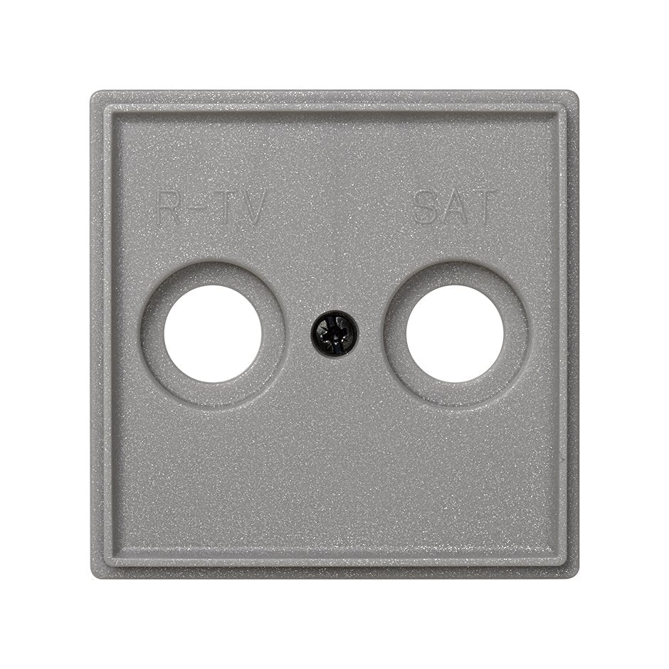 2705097-063 - Placa para tomas inductivas de R-TV+SAT gris esmeril Simon 27 Scudo