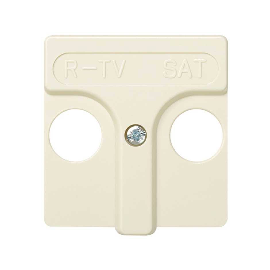 27097-31 - Placa para tomas inductivas de R-TV+SAT marfil Simon 27 Play