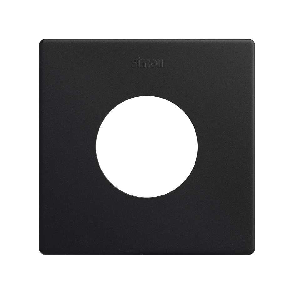27110610-098 - Marco estética mínima para base schuko CLEAN de 1 elemento negro mate Simon 270