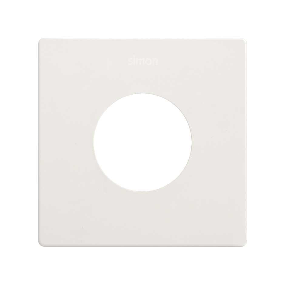 27110610-190 - Marco estética mínima para base schuko CLEAN de 1 elemento blanco mate Simon 270