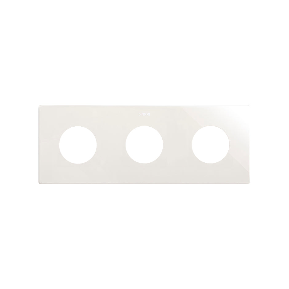 27110630-090 - Marco estética mínima para base schuko CLEAN para 3 elementos blanco Simon 270