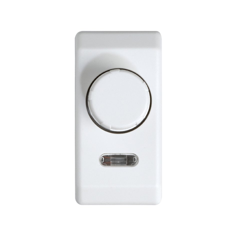 27313-34 - Regulador-conmutador de luz giratorio de medio elemento de 40 a 500 W/VA blanco Simon 27 Play