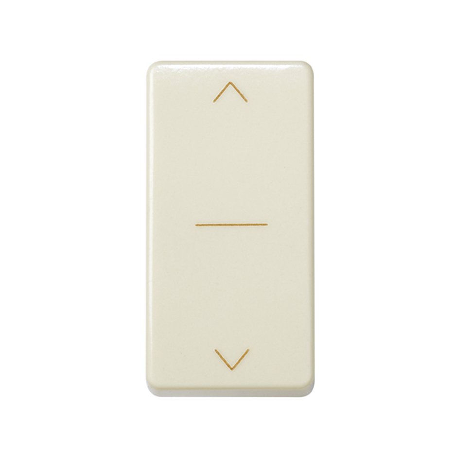 27333-61 - Interruptor para persianas 10 A 250V~ de medio elemento con 3 posiciones: subida, bajada y paro marfil Simon 27 Play