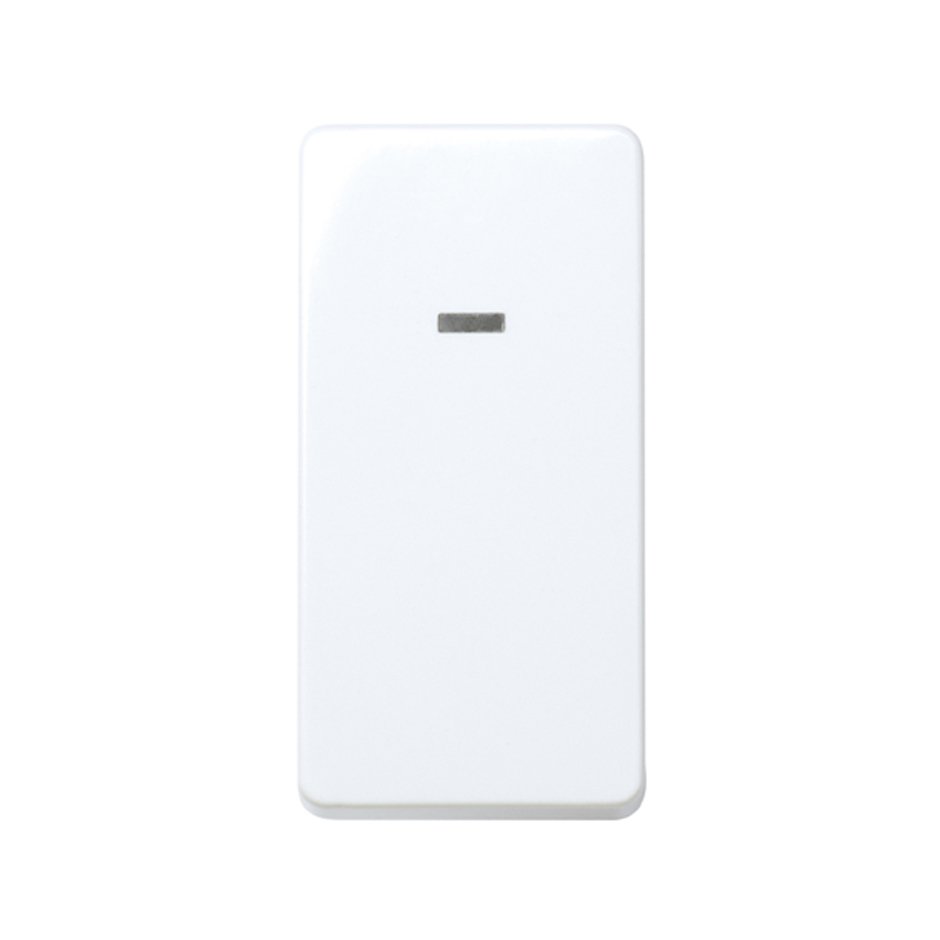 27669-64 - Pulsador neutro 10 A 250V~ de medio elemento con luminoso incorporado y embornamiento rápido blanco Simon 27 Play