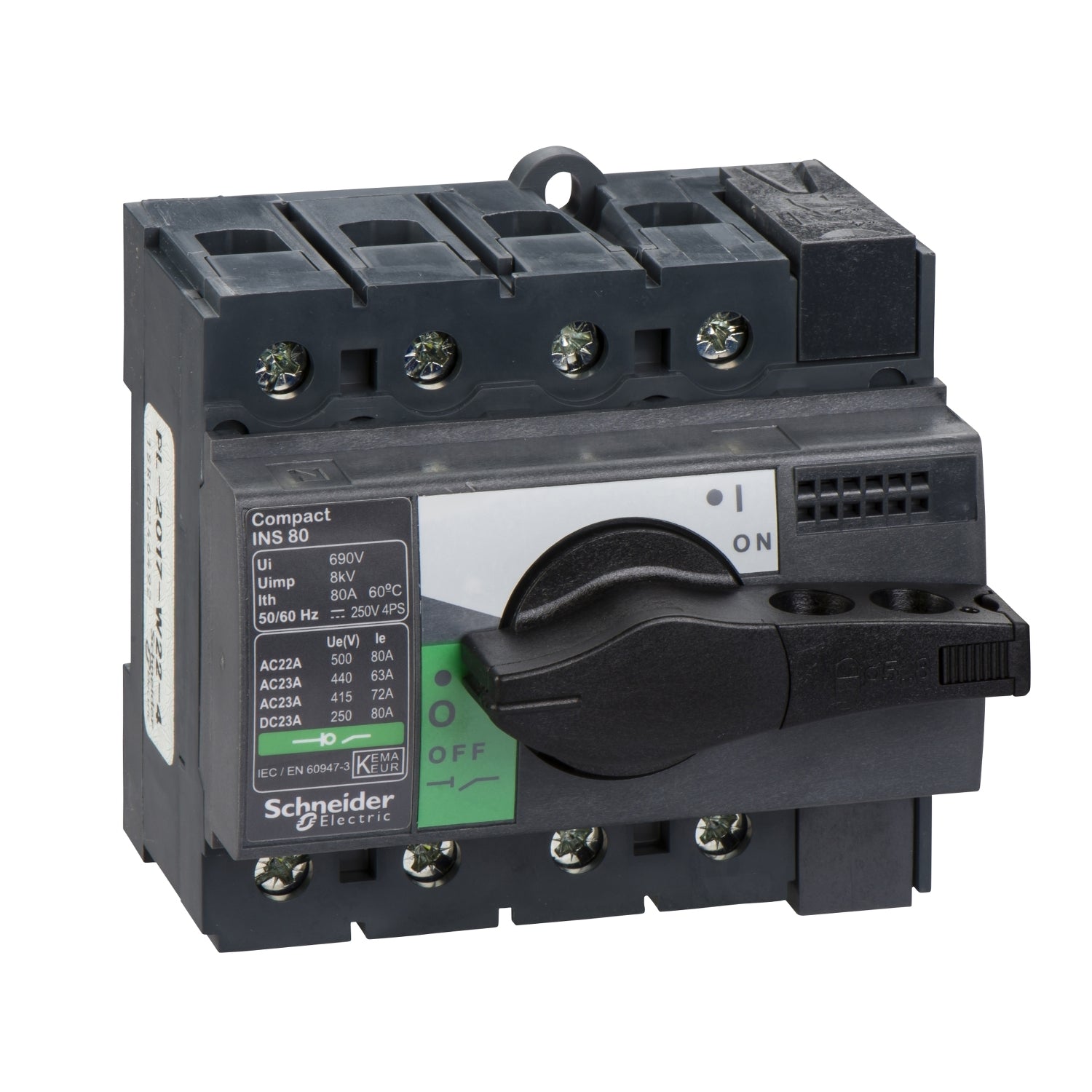 28905 - Interruptor seccionador INTERPACT INS80 4P Schneider