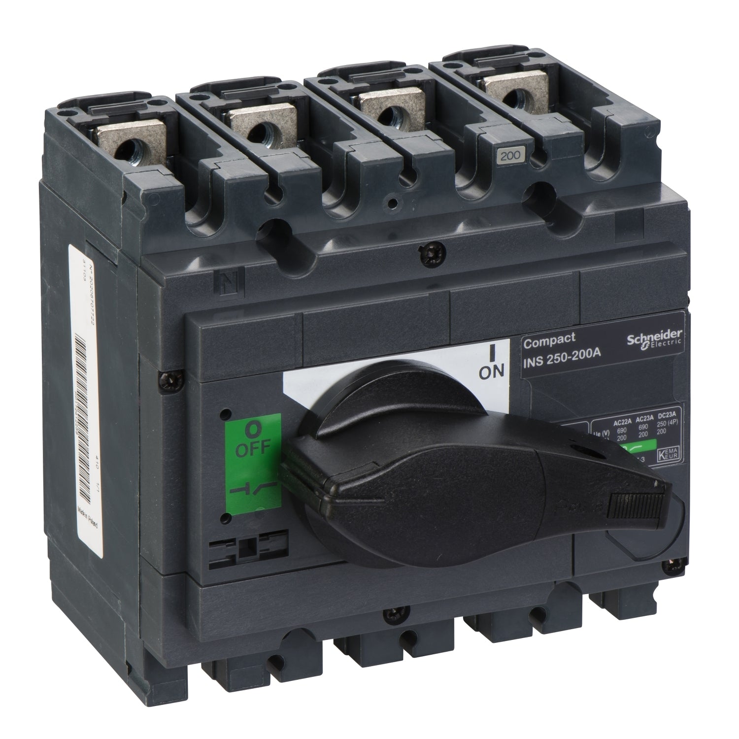 31103 - Interruptor seccionador INS250 200A 4P Schneider