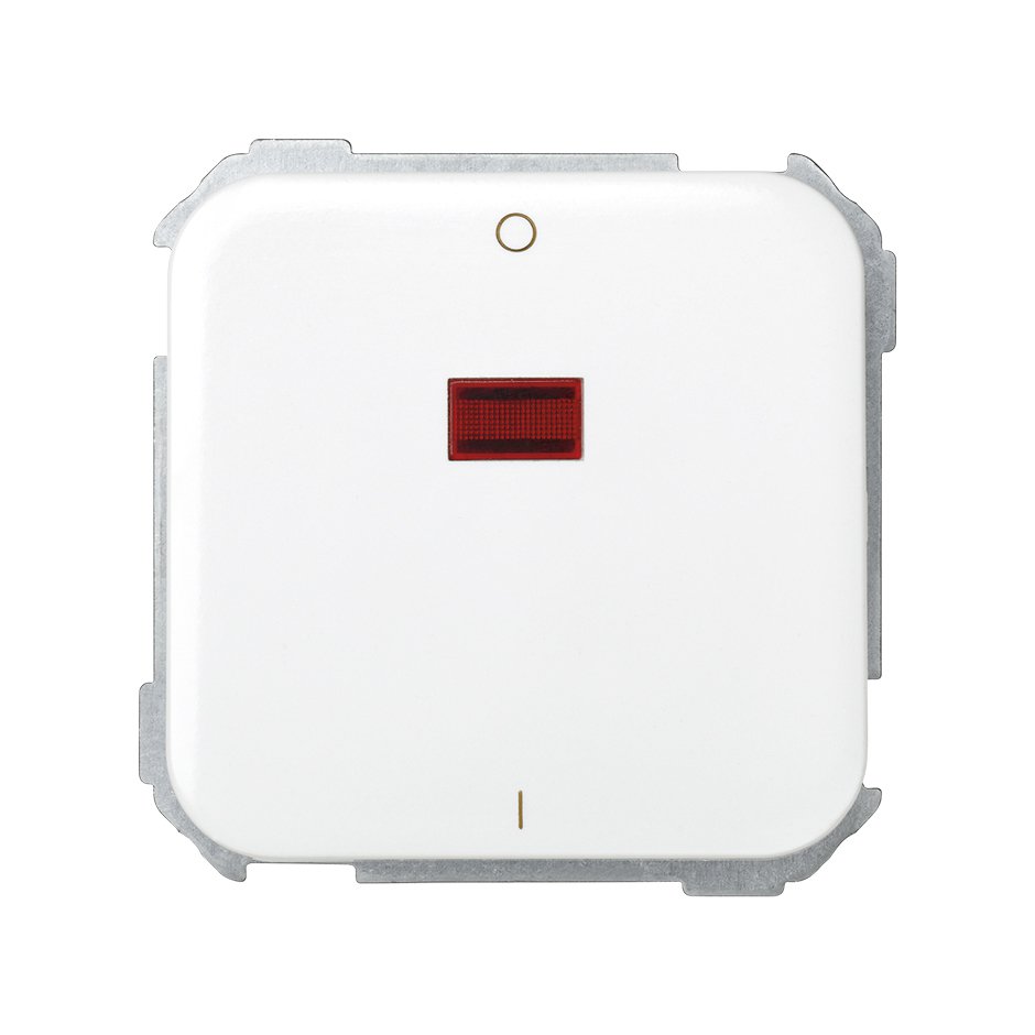 31134-30 - Interruptor bipolar 16 AX 250V~ con piloto incorporado y sistema de embornamiento a tornillo blanco Simon 31