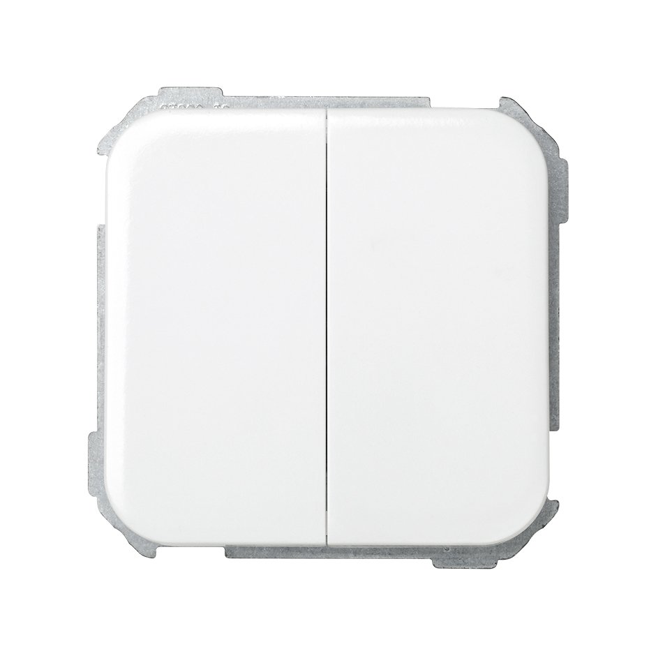 31398-30 - Grupo de 2 interruptores 10 AX 250V~ con sistema de embornamiento rápido blanco Simon 31