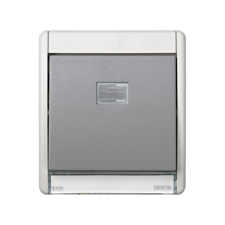4400010-035 - Marco con tecla individual gris Simon Aqua