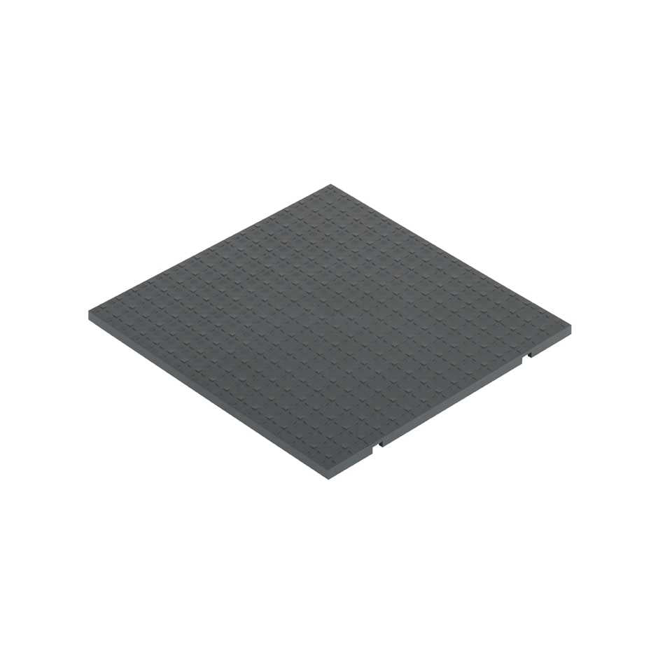 52053103-035 - Tapa embellecedora de enrasamiento para caja de suelo regulable o tapa de registro 6 elementos gris Simon 500 Cima
