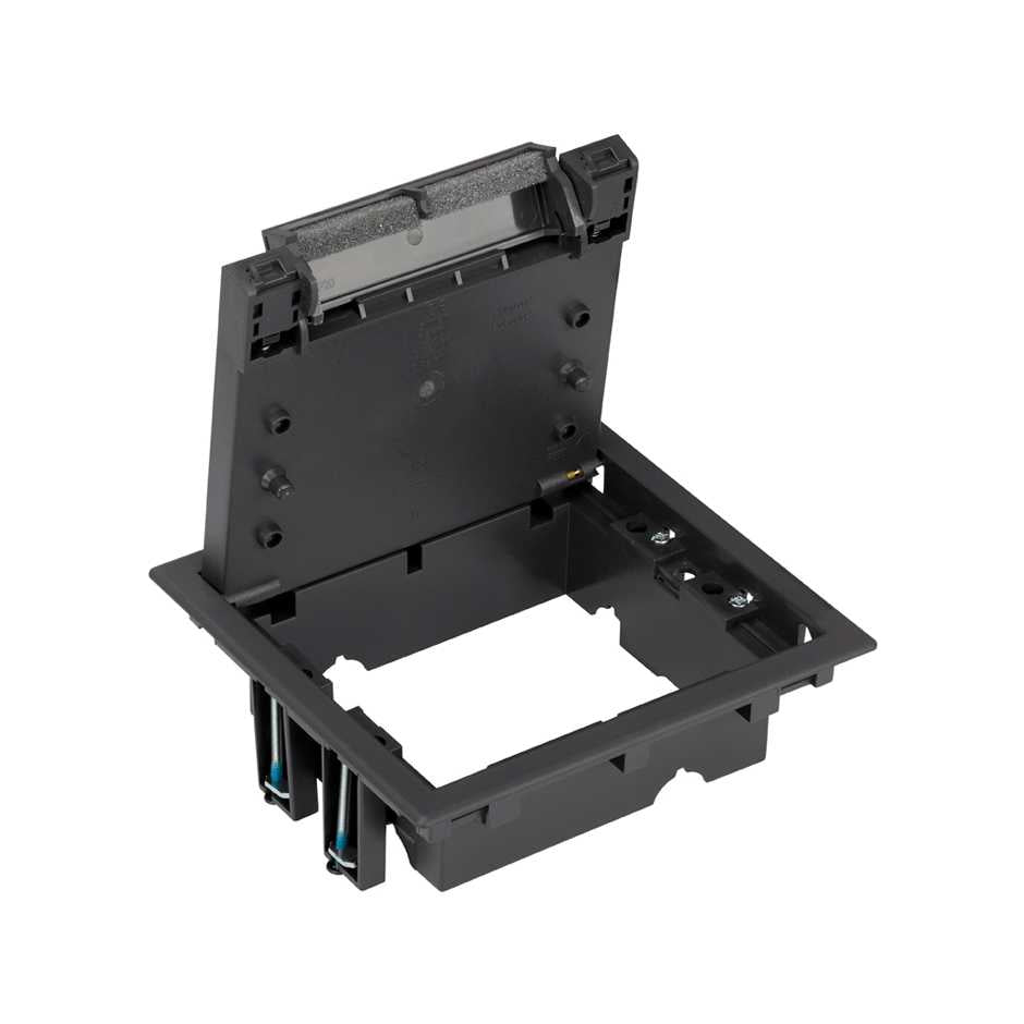 52054102-038 - Tapa de registro de 4 elementos para instalación en suelo de pavimento o suelo técnico grafito Simon 500 Cima