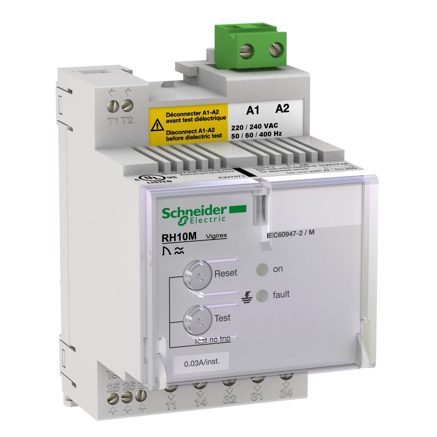56135 - RH10M 03A 220a240Vca 50/60/400Hz Schneider