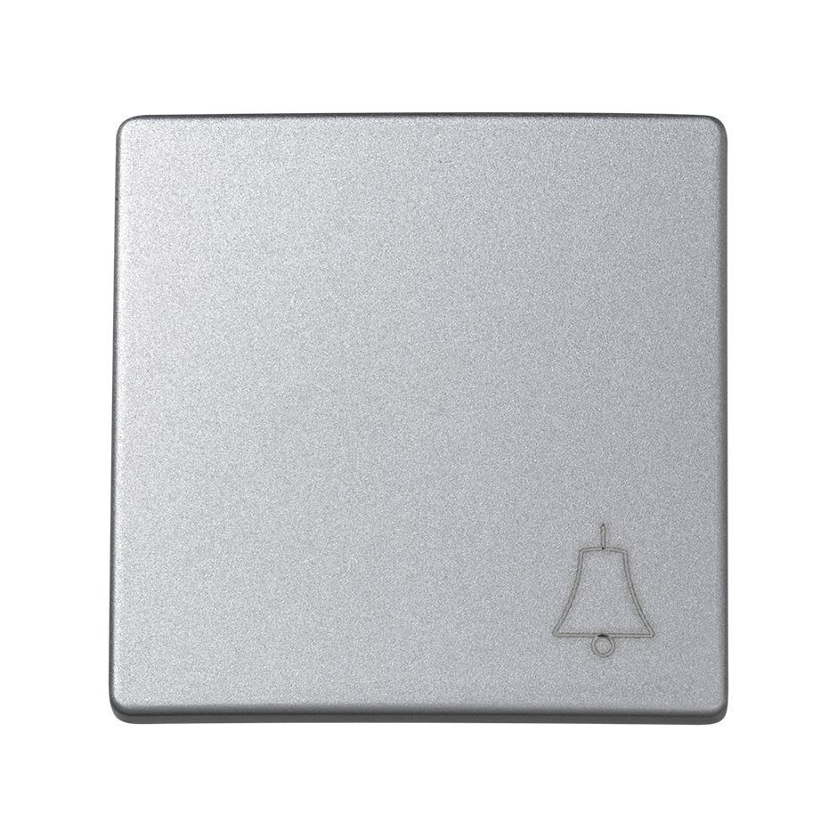 73017-63 - Tecla individual con grabado campana para pulsador aluminio Simon 73 Loft