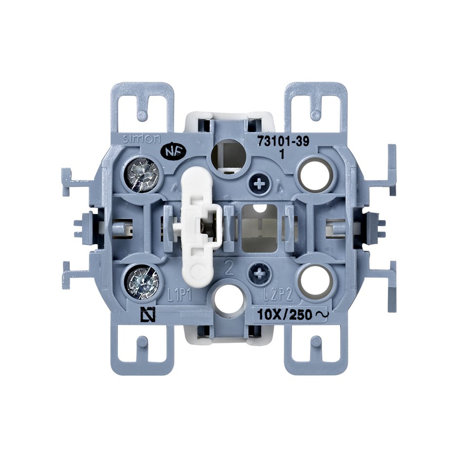 73101-39 - Interruptor unipolar 10 AX 250V~ con sistema de embornamiento a tornillo Simon 73