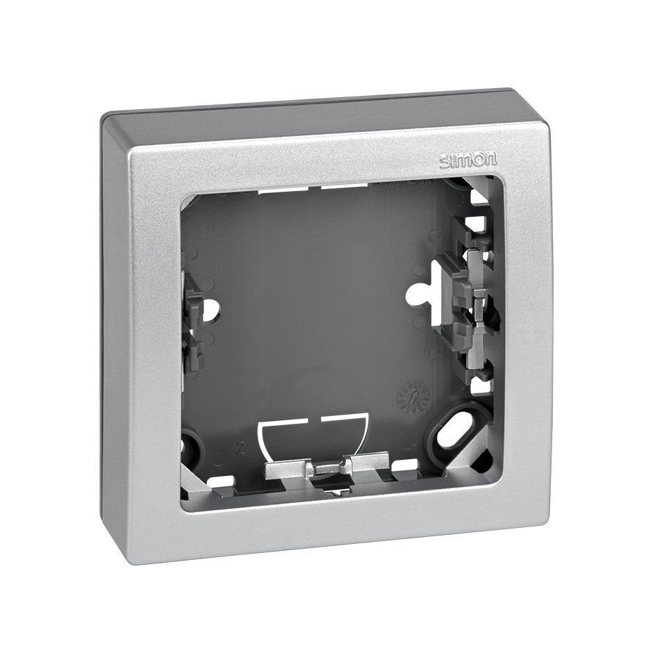 73610-63 - Marco con base para 1 elemento aluminio Simon 73 Loft