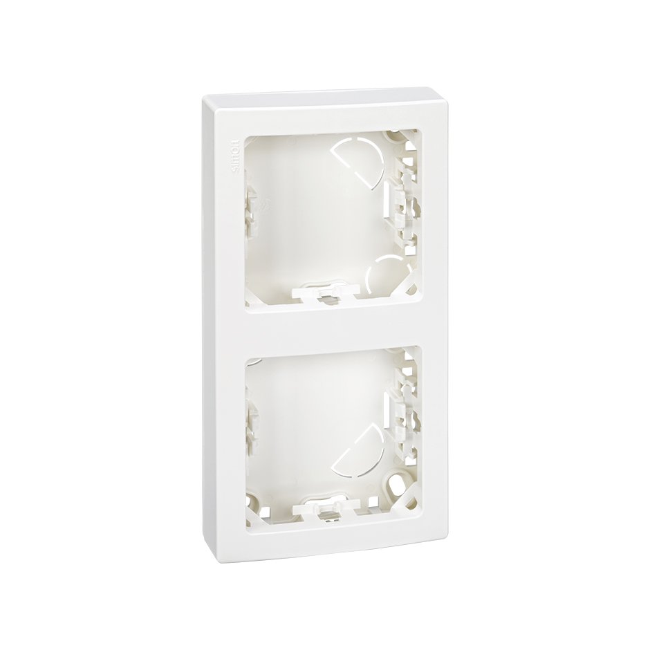 73621-60 - Marco con base para 2 elementos vertical blanco Simon 73 Loft