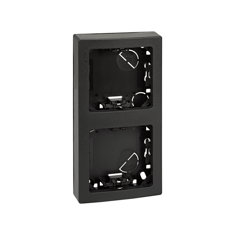 73621-62 - Marco con base para 2 elementos vertical grafito Simon 73 Loft