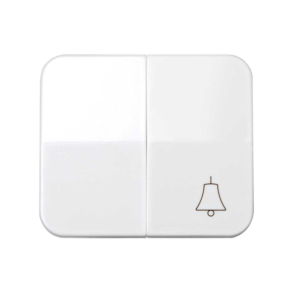 75027-30 - Tecla doble con grabado campana para grupo 1 conmutador y 1 pulsador campana blanco Simon 75