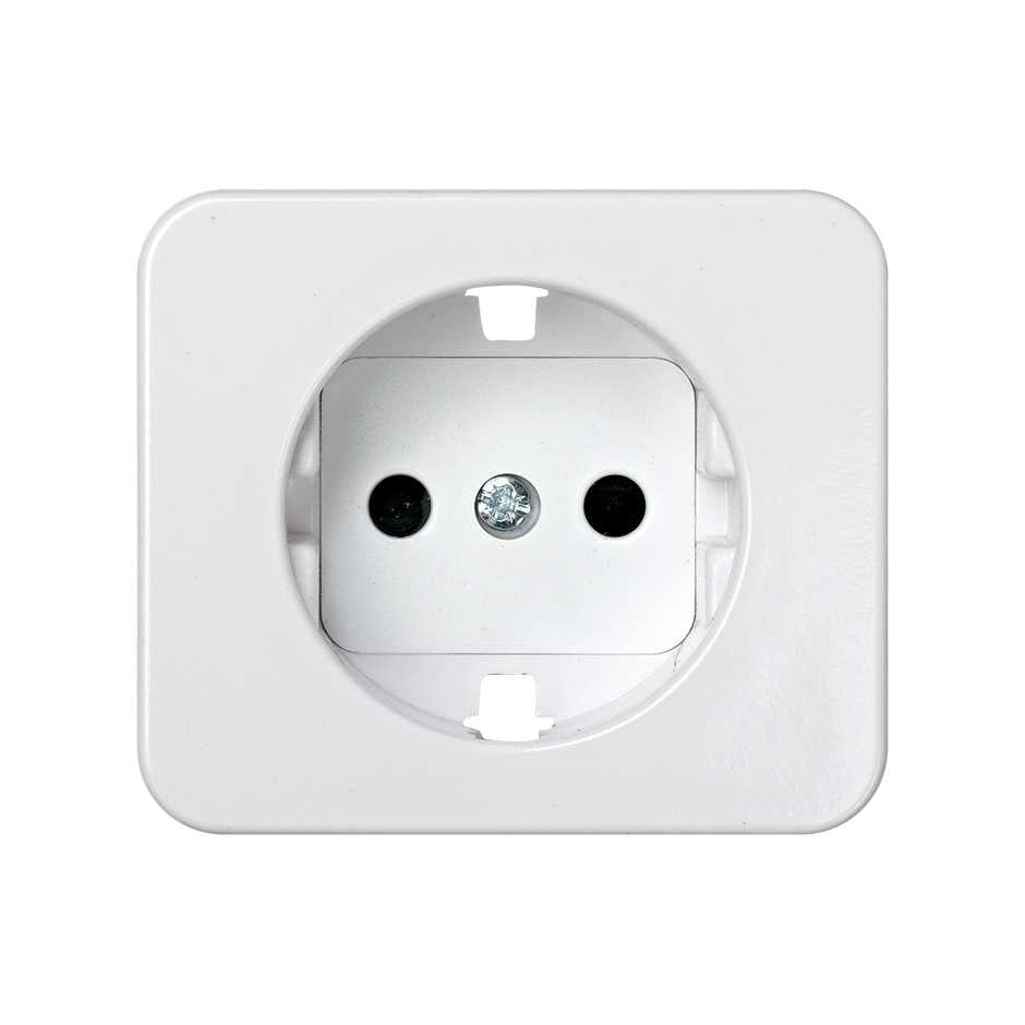 75041-60 - Tapa con dispositivo de seguridad para la base de enchufe schuko blanco Simon 75