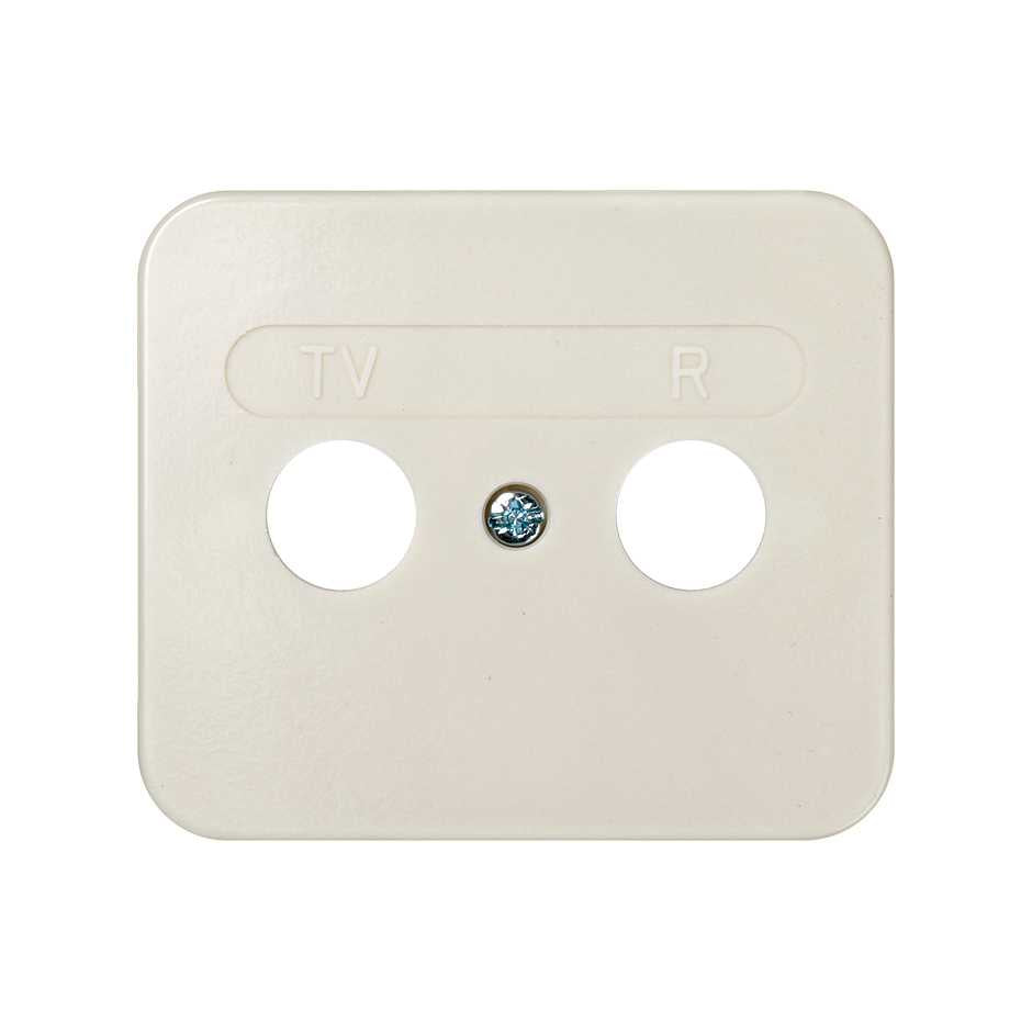 75053-31 - Placa para tomas inductivas de R-TV marfil Simon 75