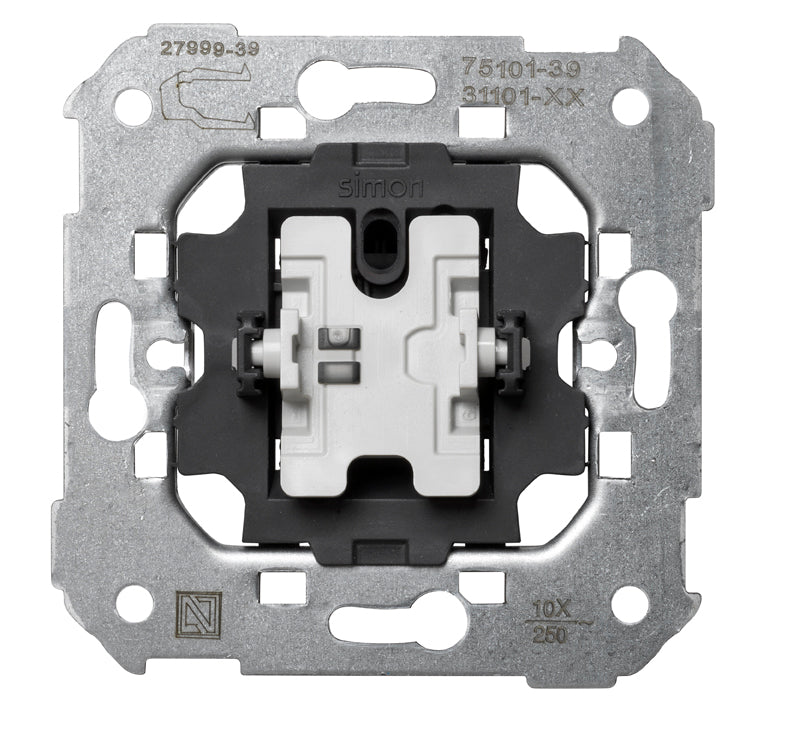 75101-39 - Interruptor unipolar 10 AX 250V~ con sistema de embornamiento rápido Simon 75