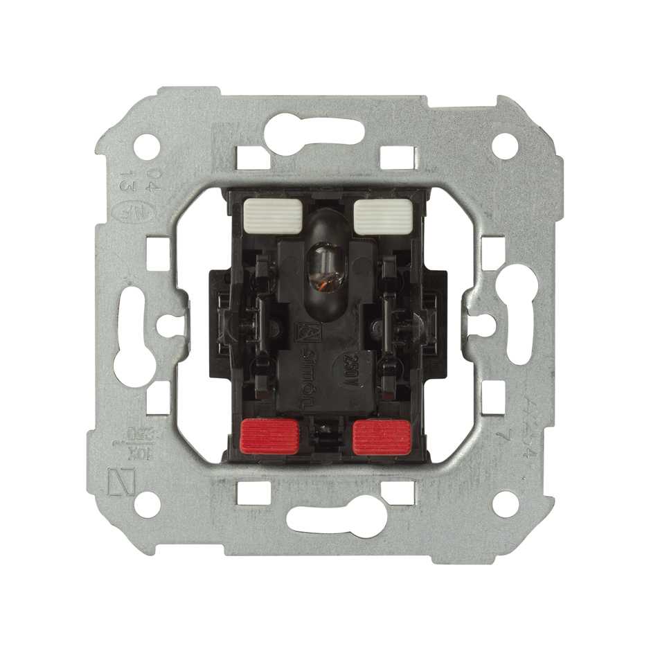 75254-39 - Cruzamiento 10 AX 250V~ con luminoso incorporado y sistema de embornamiento rápido Simon 75