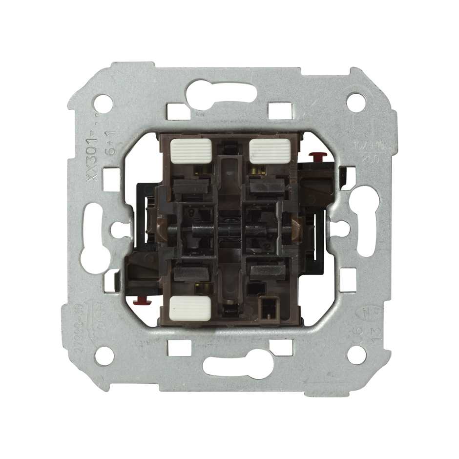 75301-39 - Grupo de 1 conmutador 10 AX 250V~ y 1 pulsador 10 A 250V~ con sistema de embornamiento rápido Simon 75