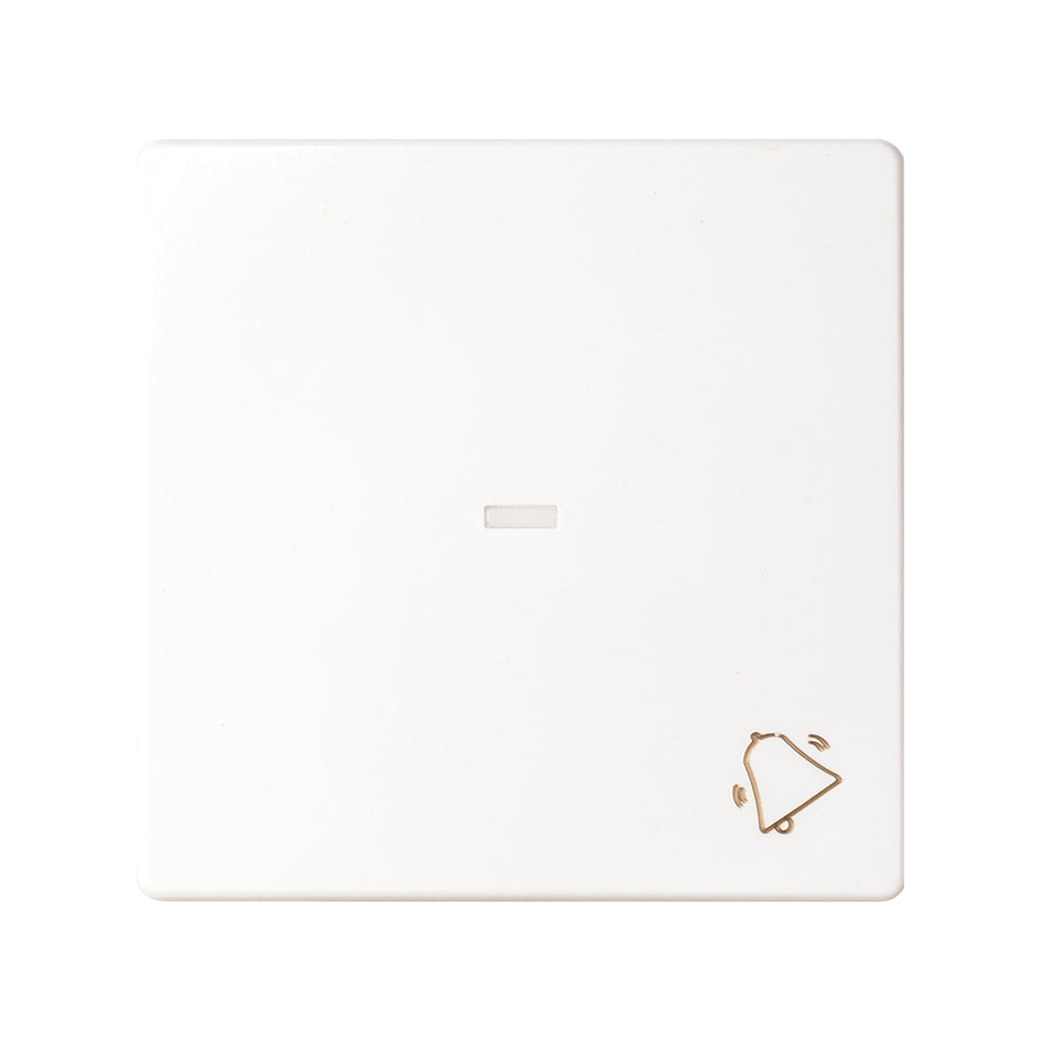 8200015-030 - Tecla individual con visor y grabado campana para mecanismos S.77 blanco Simon 82