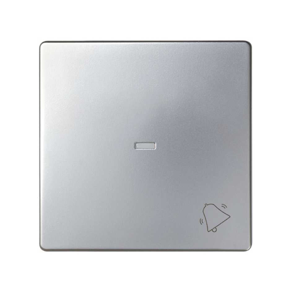 8200015-033 - Tecla individual con visor y grabado campana para mecanismos S.77 aluminio Simon 82