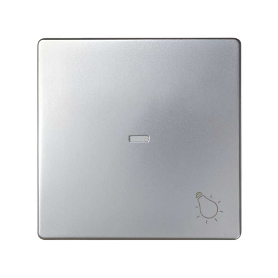 8200016-033 - Tecla individual con visor y grabado luz para mecanismos S.77 aluminio Simon 82