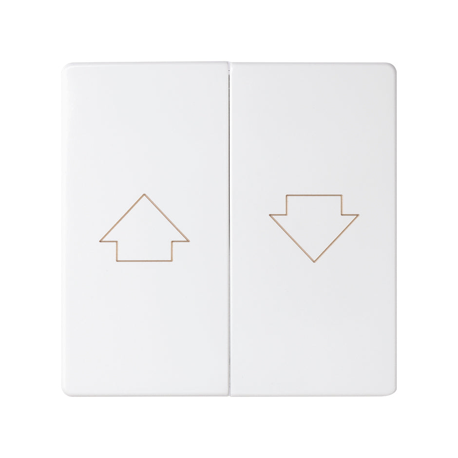8200028-090 - Tecla doble para mecanismos de persianas con enclavamiento de seguridad blanco mate Simon 82 Concept