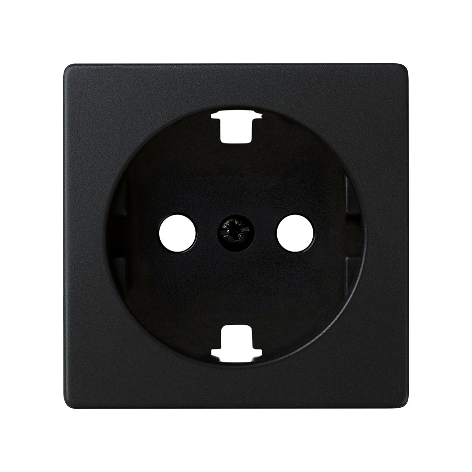 8200041-098 - Tapa con dispositivo de seguridad para base de enchufe schuko negro mate Simon 82 Concept