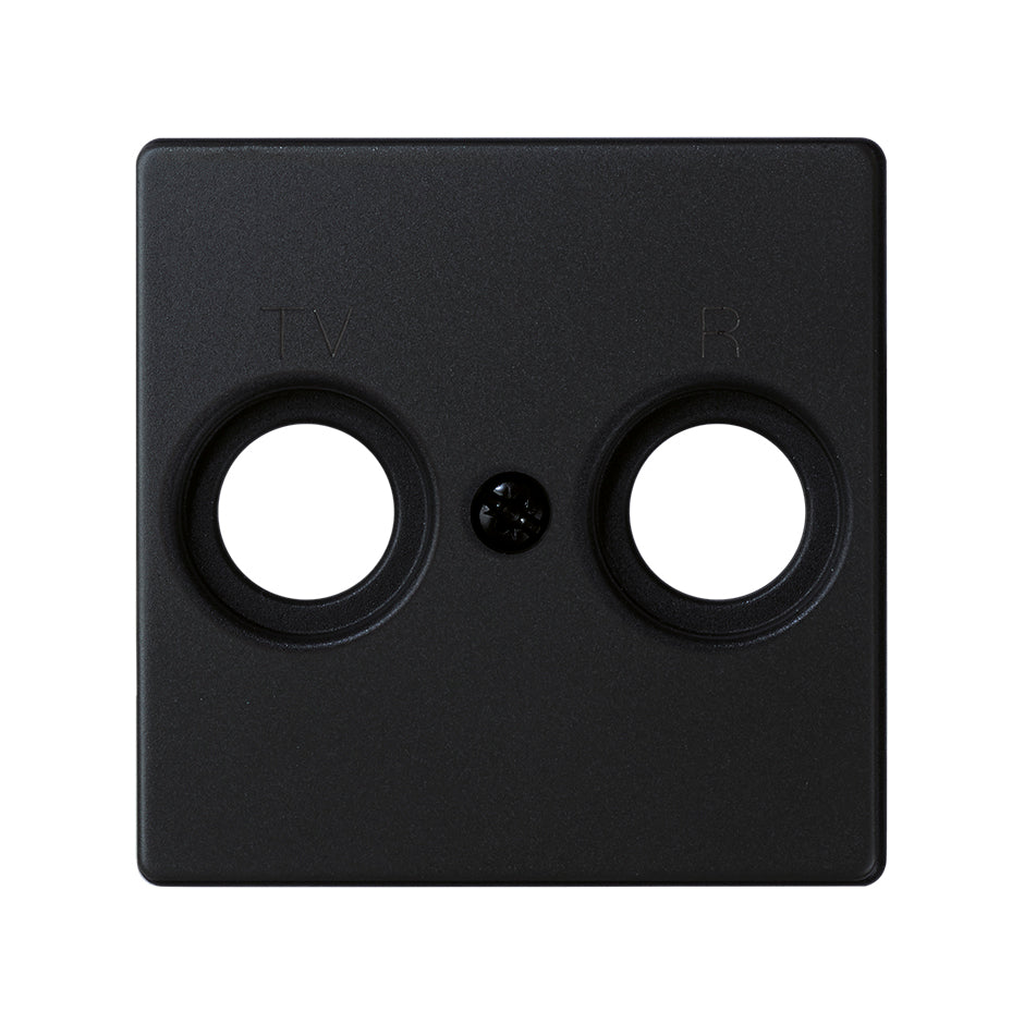 8200053-098 - Placa para tomas inductivas de R-TV negro mate Simon 82 Concept