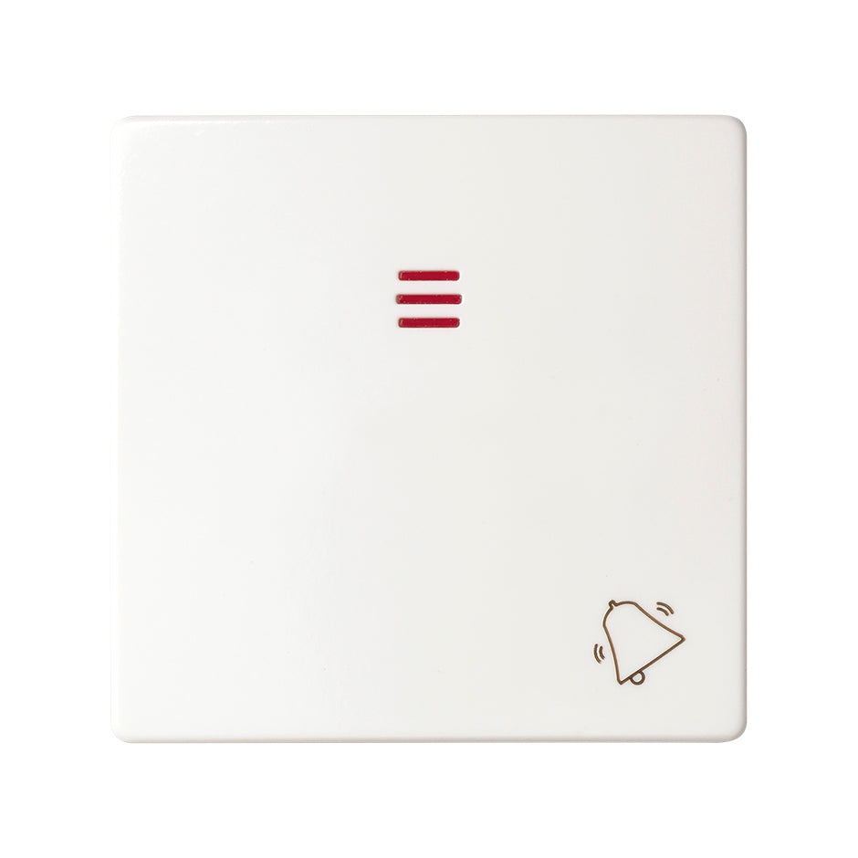 82015-30 - Tecla individual con visor y grabado campana blanco Simon 82