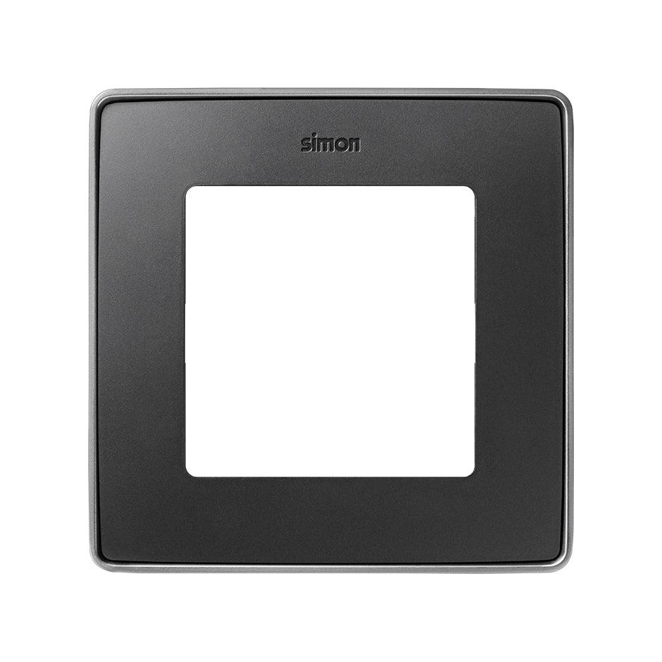 8201610-240 - Marco para 1 elemento grafito base aluminio Simon 82 Detail Select