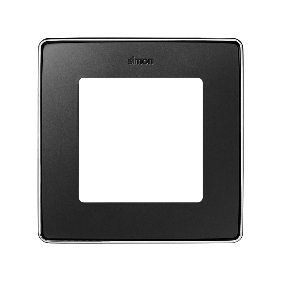 8201610-241 - Marco para 1 elemento grafito base cromo Simon 82 Detail Select