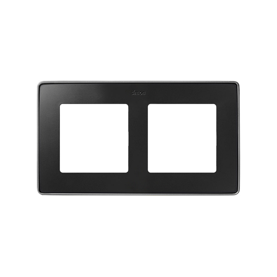 8201620-240 - Marco para 2 elementos grafito base aluminio Simon 82 Detail Select